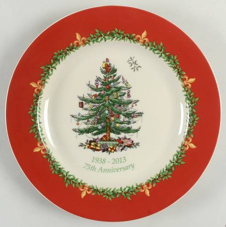 Christmas Tree 75th Anniversary Commemorative Dinner Plate