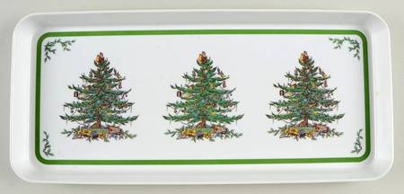 Christmas Tree 13" Melamine Sandwich Tray