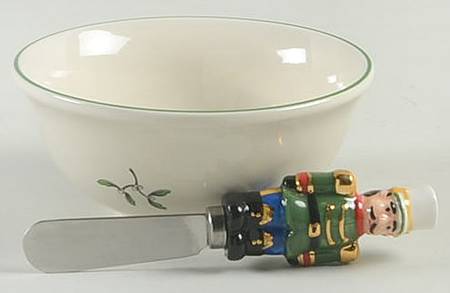 Christmas Tree Dip Bowl & Spreader Set