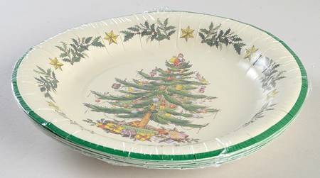 Christmas Tree (Pack of 8) Paper Luncheon/Dessert Plates