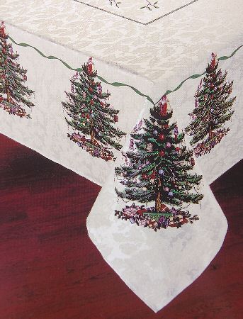 Christmas Tree 60" X 120" Rectangular Tablecloth