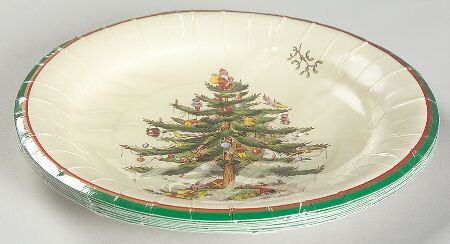 Christmas Tree (Pack of 8) Paper Luncheon/Dessert Plates