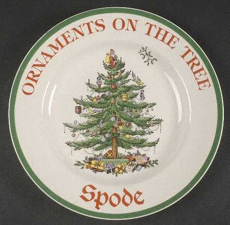 Christmas Tree Advertising Dinner Plate