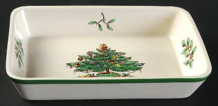 Christmas Tree 6" Rectangular Tray