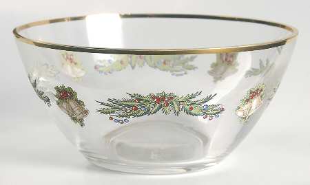 Christmas Tree Glassware Individual Salad Bowl