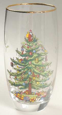 Christmas Tree 14 Oz Glassware Highball