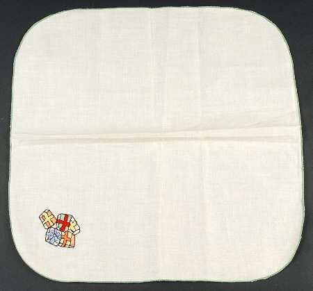 Christmas Tree Embroidered Cloth Napkin
