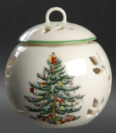 Christmas Tree Pierced Friendship Ball & Lid