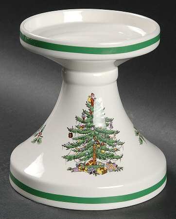Christmas Tree 5" Pillar Candleholder