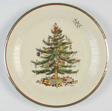 Christmas Tree Pack of 8 - Paper Dinner Plate
