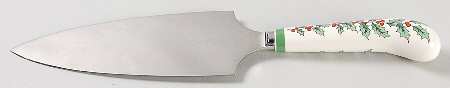 Christmas Tree Pastry Server with Stainless Blade