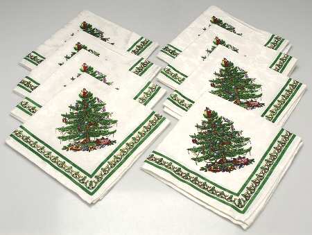 Christmas Tree 20" Cloth Napkin - Set of 8