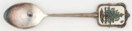 Christmas Tree Silverplate Collector Spoon