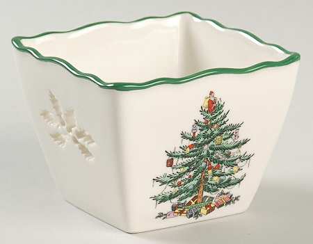 Christmas Tree 2" Pierced Votive Candleholder
