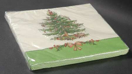 Christmas Tree Package of Paper Dinner Napkins