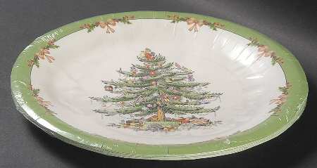 Christmas Tree Pack of 8 - Paper Dinner Plate