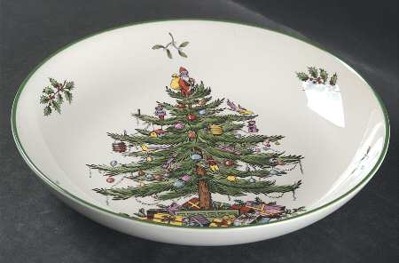 Christmas Tree 8" Individual Pasta Bowl