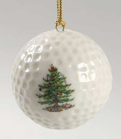 Christmas Tree Ornaments Golf Ball - Boxed