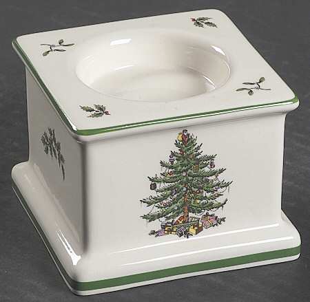 Christmas Tree Block Column Candleholder