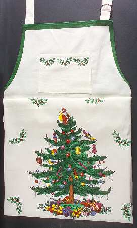 Christmas Tree 28" X 35" Cloth Kitchen Apron