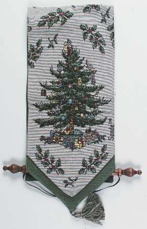 Christmas Tree Cloth Tapestry Bell Pull