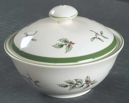 Christmas Tree Small Round Bon Bon & Lid