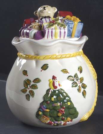 Christmas Tree Toy Bag Canister