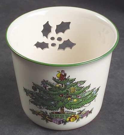 Christmas Tree Small Pierced Votive Candleholder