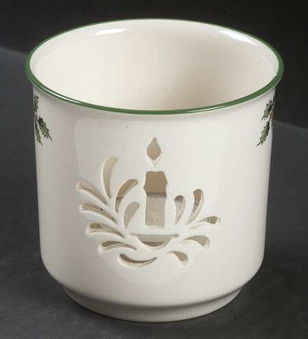 Christmas Tree Large Pierced Votive Candleholder