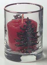 Christmas Tree Glassware Votive Candleholder