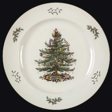 Christmas Tree 12" Chop Plate (Round Platter)