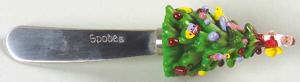 Christmas Tree Individual Canape Knife