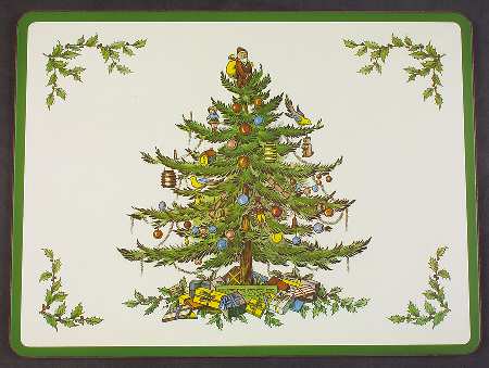 Christmas Tree Corkback Casserole Stand/Hot Pad