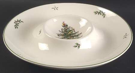 Christmas Tree 1 Piece Round Chip/Dip