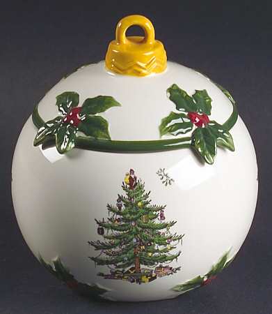 Christmas Tree Figural Candy Box & Lid