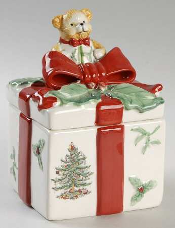 Christmas Tree Bear Covered Box