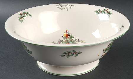 Christmas Tree 10" Large Fruit Bowl