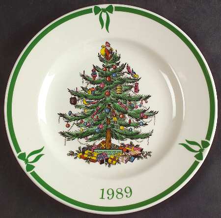 Christmas Tree 1989 Collector Plate