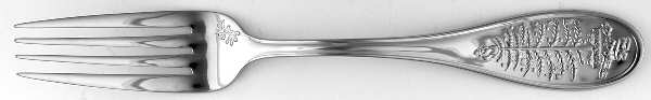 Christmas Tree Dinner Fork (7 1/2" or Larger) All Stainless