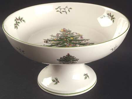 Christmas Tree Footed Centerpiece