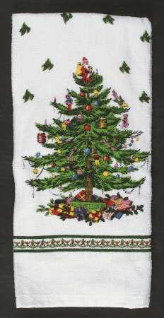 Christmas Tree Dish Towel-Cloth