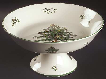 Christmas Tree Footed Centerpiece