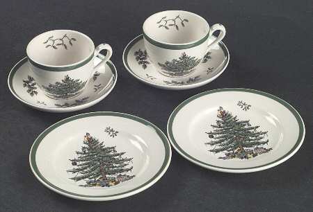 Christmas Tree (6 Piece) Child's Tea Set