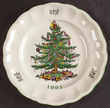 Christmas Tree 1991 Collector Plate
