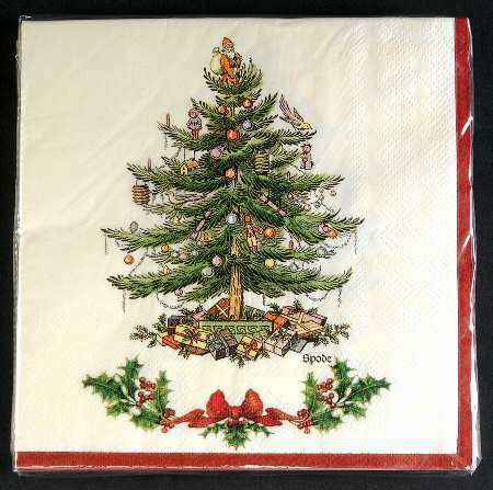 Christmas Tree Package of Paper Luncheon Napkins