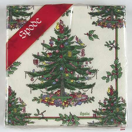 Christmas Tree Package of Paper Cocktail Napkins