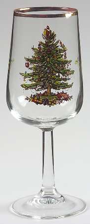 Christmas Tree Glassware Goblet