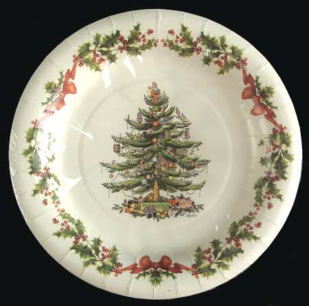 Christmas Tree (Pack of 8) Paper Luncheon/Dessert Plates