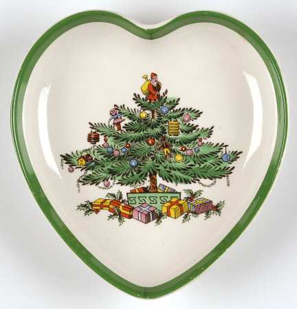 Christmas Tree Heart Shaped Dish