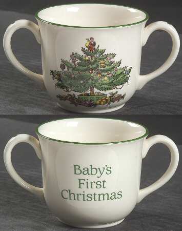 Christmas Tree Child's Mug-Baby's First